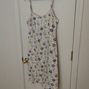 Navy floral dress